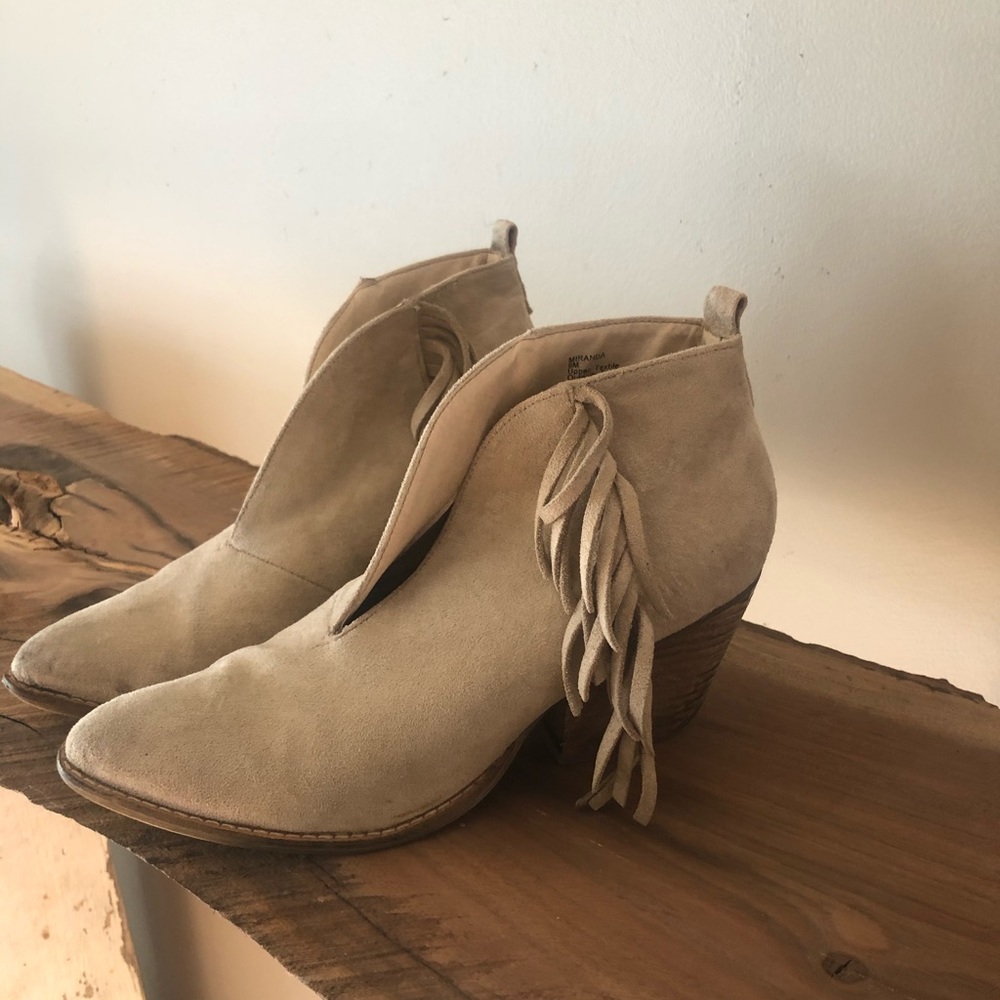 Fringe booties